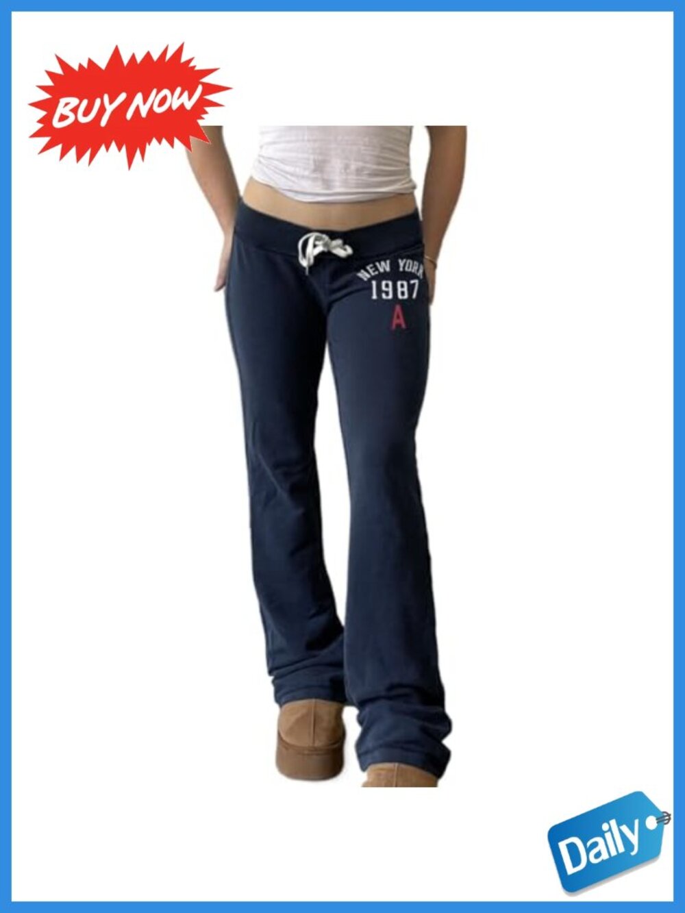 Womens Y2K Flare Sweatpants Low Rise Drawstring Wide Leg Lounge Pants
